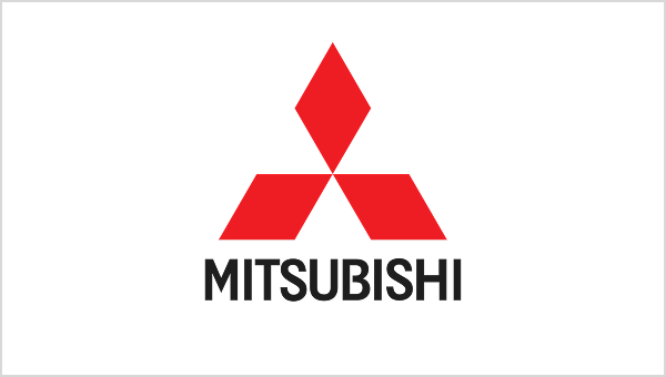Mitsubishi logo with red three-diamond design.