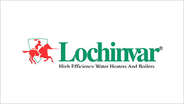 Lochinvar logo with horse rider graphic.